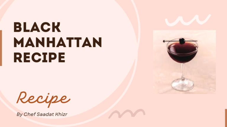 Black Manhattan Recipe