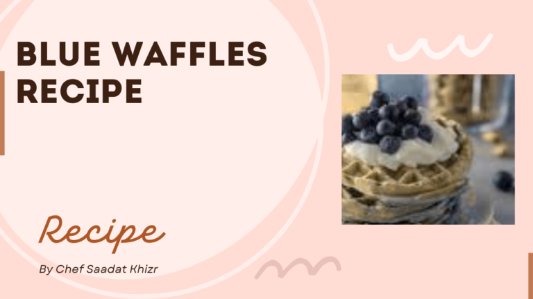 Blue Waffles Recipe