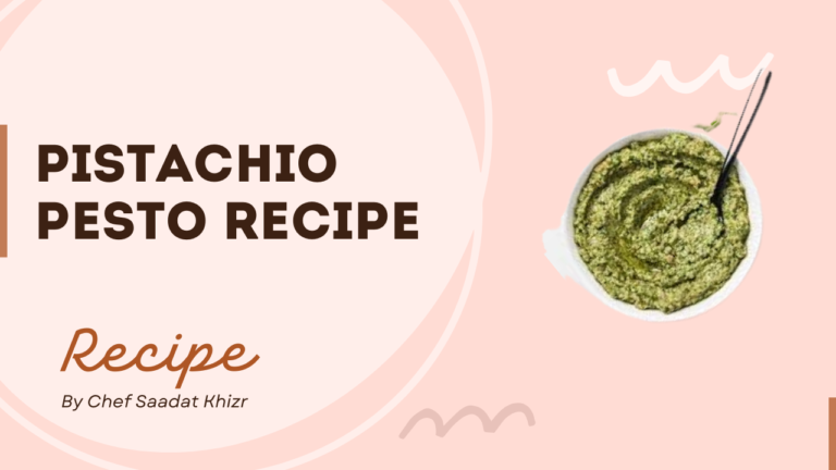 Pistachio Pesto Recipe