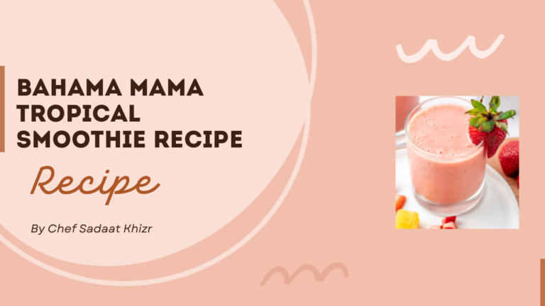 Bahama Mama Tropical Smoothie Recipe
