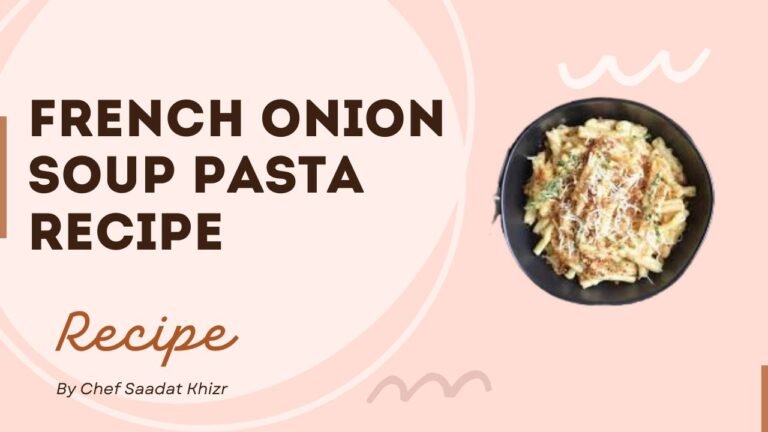 French Onion Soup Pasta Recipe