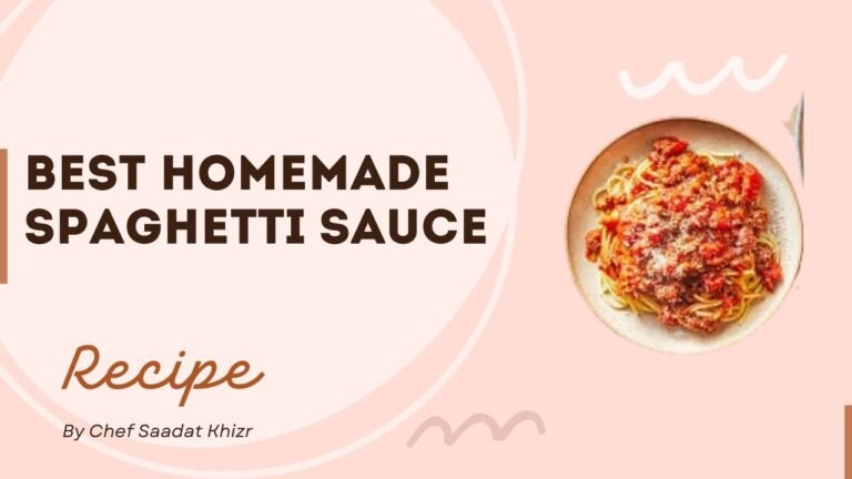 Best homemade Spaghetti sauce