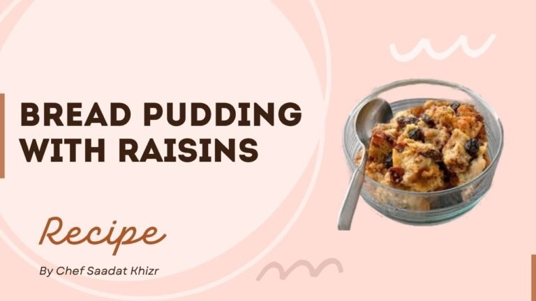 Bread pudding with Raisins