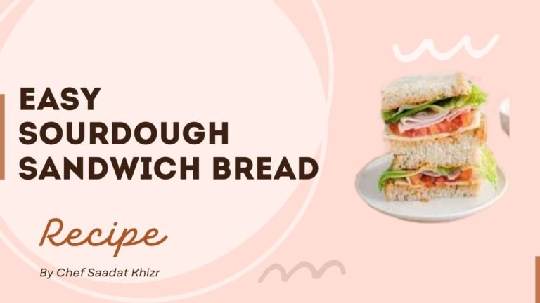 Easy Sourdough sandwich bread recipe