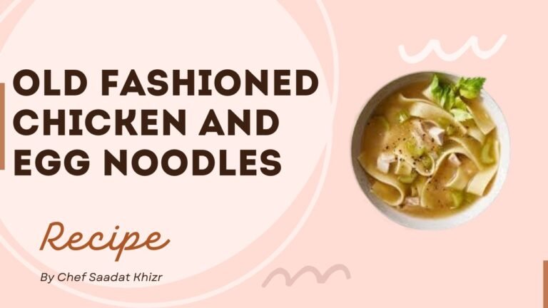 Old Fashioned chicken and egg noodles Recipe