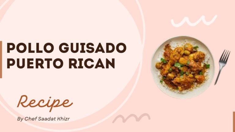 Pollo Guisado Puerto Rican