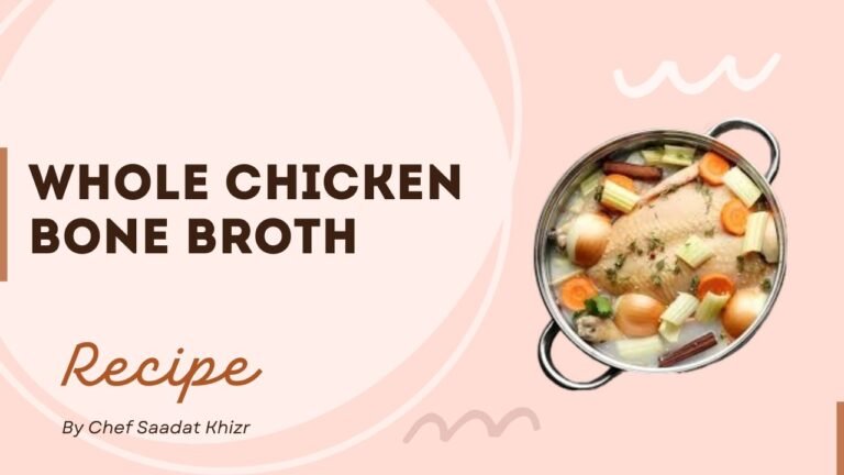 Whole chicken bone broth recipe